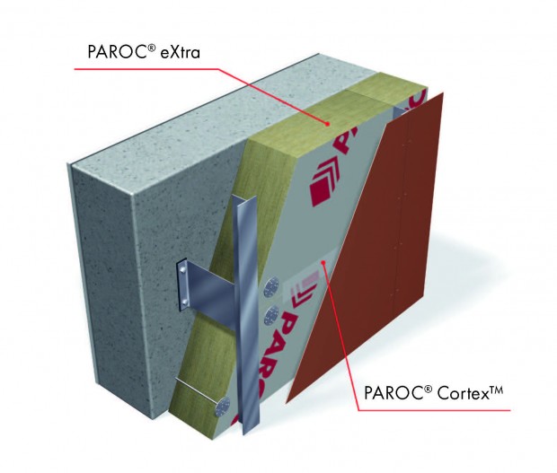 Mazgas su PAROC ® Cortex™ 